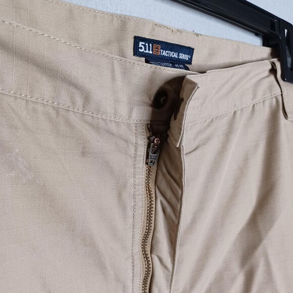 5.11 Tactical Series Pants Mens 48 Beige Cargo Ripstop Utility Outdoor Workwear - Picture 7 of 16